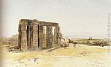 The Ramesseum, Thebes by Edward Lear